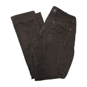 Kuhl Womens Rydr Pants Sz 4 Vintage Patina Dye Brown Hiking Stretch Durable 6351
